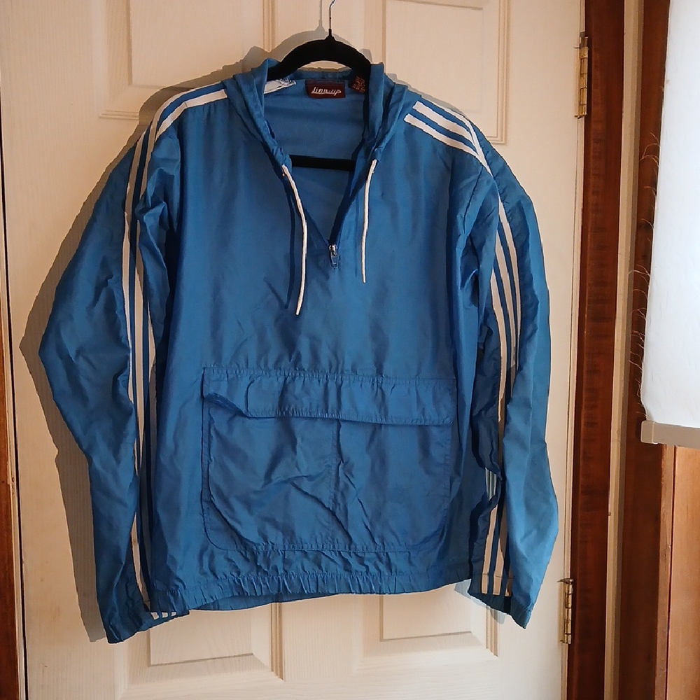 Vintage Blue Windbreaker Jacket